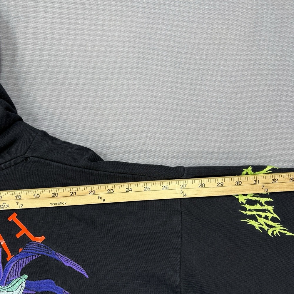Diesel Hoodie XL S-Alby-BX3 Cotton Embroidered Sweatshirt Distressed Streetwear - Picture 9 of 16